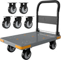 WUD Push Cart, Folding Mobile Platform Trolley, Thickened and Reinforced by WUD