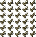 HAHIYO 0.87inch Brown Bulldog Clips Metal File Hinge Binder Clips Clamps Save by HAHIYO