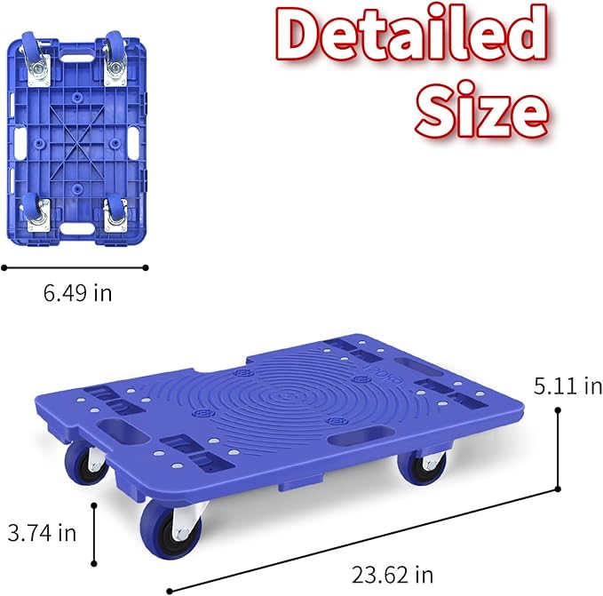 Furniture Dolly, Furniture Movers Dollies Heavy Duty, Large Moving Dolly Cart - Image 2