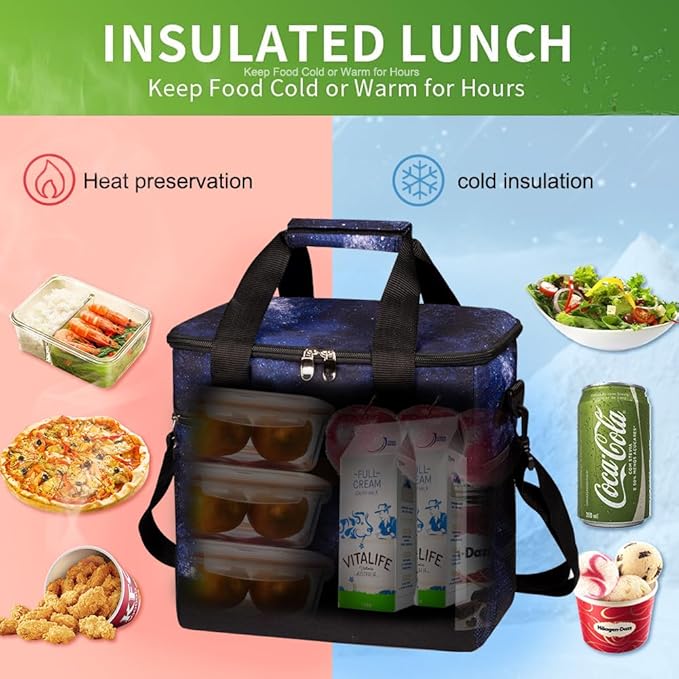 iknoe Large Cooler Bag Collapsible 24 Can Insulated Bags Leakproof Lunch Cooler - Image 3