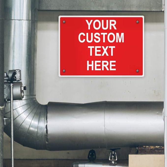 Aluminum Weatherproof Metal Sign Multiple Sizes Custom Personalized Text Here - Image 4