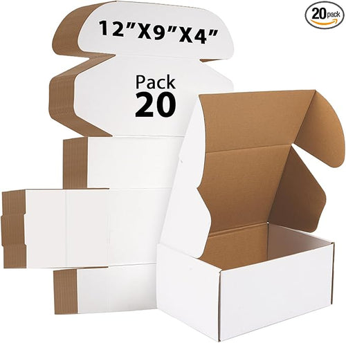 12x9x4 inches Shipping Boxes Set of 20, Small Corrugated Cardboard Box by Unknown