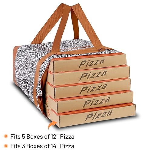 Insulated Reusable Tote Bag for Grocery Shopping for Women/Men, Pizza/Food - Image 8