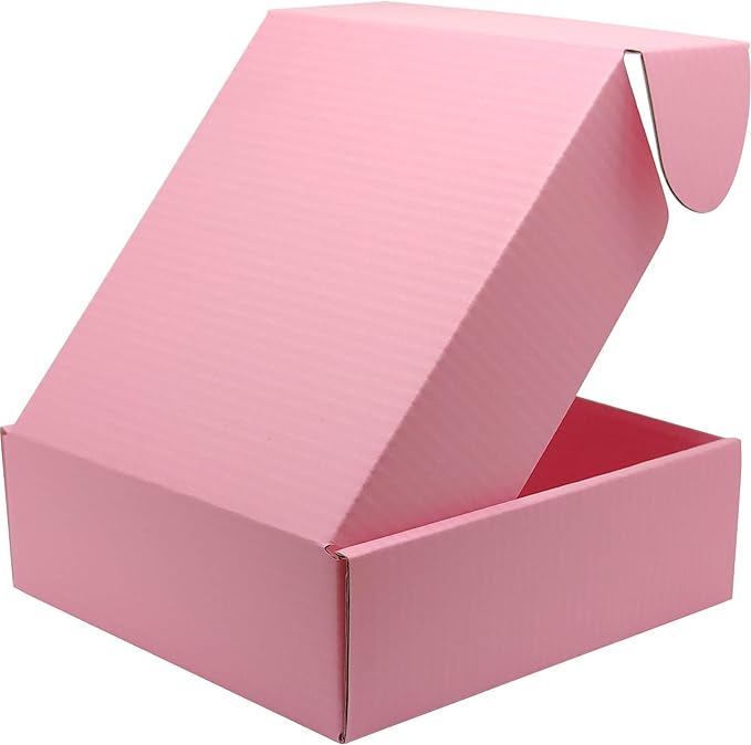 Small Pink Shipping Boxes for Small Business Pack of 25-8x8x4 inches Cardboard - Image 4