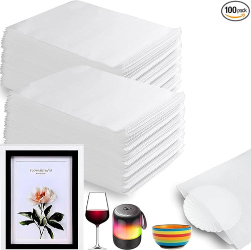 100 Pack Foam Pouches, Cushion Foam Wrap Pouches by V-chen