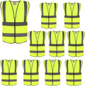 zojo High Visibility Reflective Vests, Adjustable Size, Lightweight Mesh Fabric by zojo