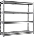 The Atlas 72" W Heavy Duty Garage Shelving Load 8000 Lbs, 4 Tier Metal Storage by Shuntong