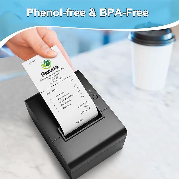 3 1/8 x 230 Thermal Paper Rolls, BPA BPS Phenol Free - Image 5