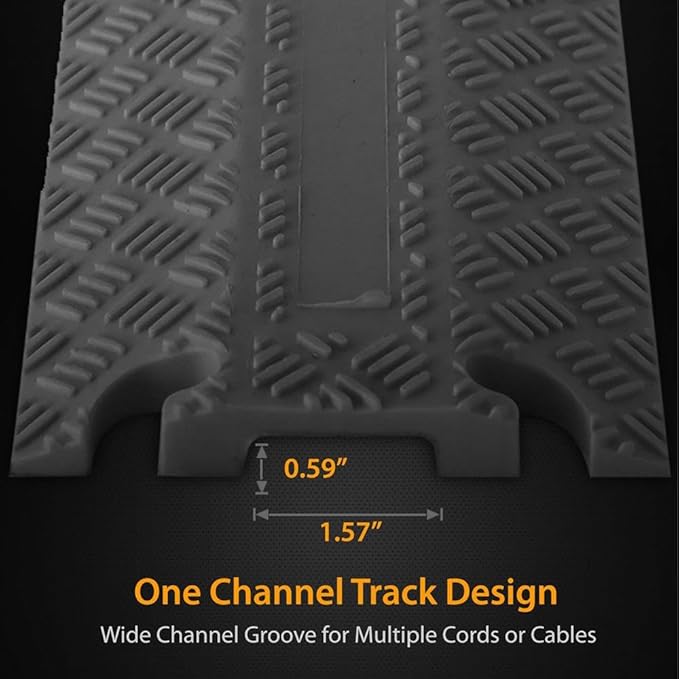 Pyle 80-Inch Rubber Cable Protector Ramp - Image 3