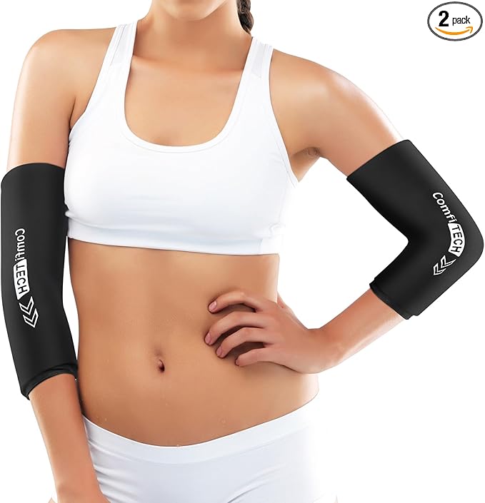 ComfiTECH Elbow Ice Pack Wrap, Knee and Calf, Flexible Ice Sleeve by ComfiTECH