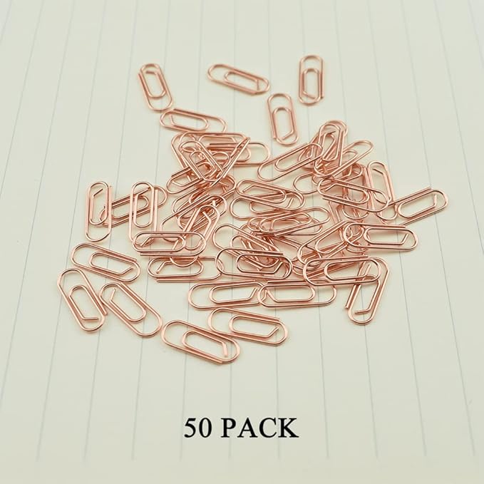 HAHIYO Paper Clips Sturdy 0.59 inches Length 50 Pack Mini Paperclips Heavy Duty - Image 6