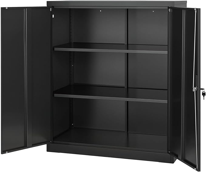 VEVOR Metal Storage Cabinet, 41.7 in Steel Garage Cabinet - Image 9