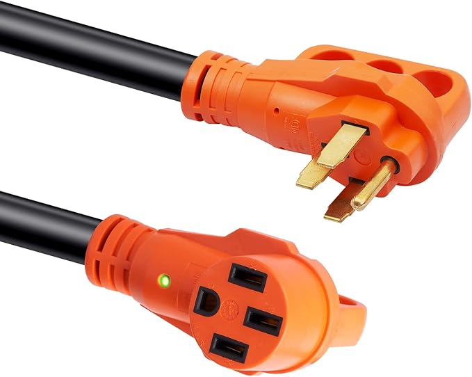 VEVOR 50 Amp RV Extension Cord, 15 ft, Heavy Duty STW 6/3+8/1 AWG RV Power Cord - Image 12