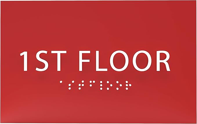 6" X4" 1st Floor Sign by ADACentralSigns