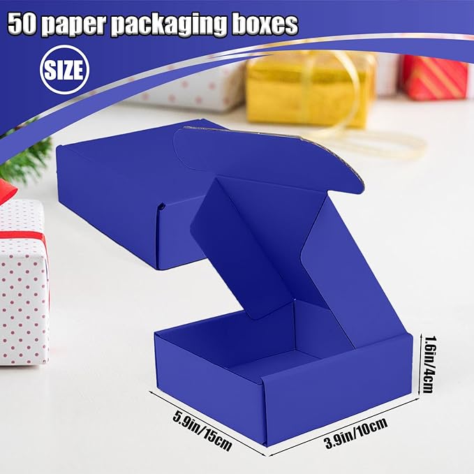 Small Shipping Boxes, 50 Pack Cardboard Box Corrugated Mailer Boxes Small - Image 3