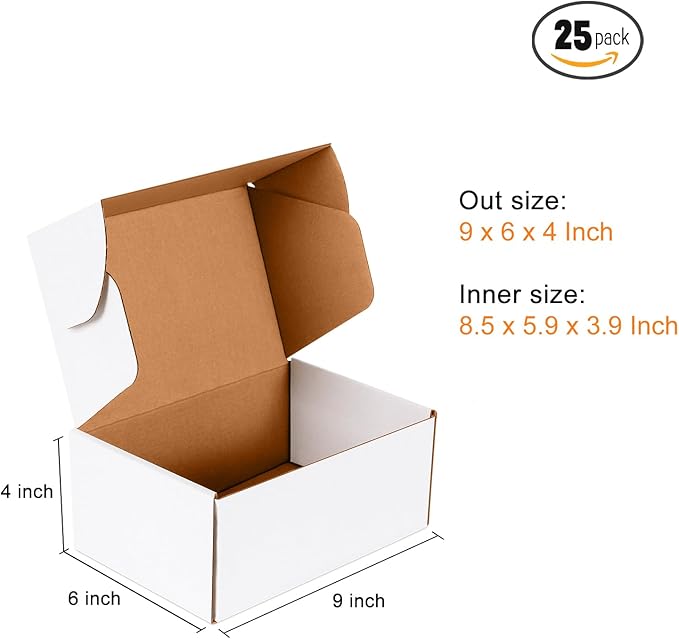 9x6x4 inch Small Shipping Boxes Set of 25 - Image 4