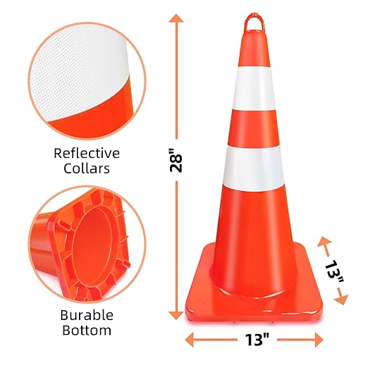 Traffic Cones 28 inch Orange 12 Pack - Image 5