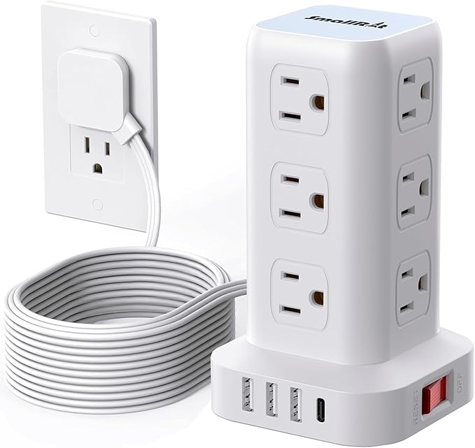 Surge Protector Power Strip Tower by SMALLRT