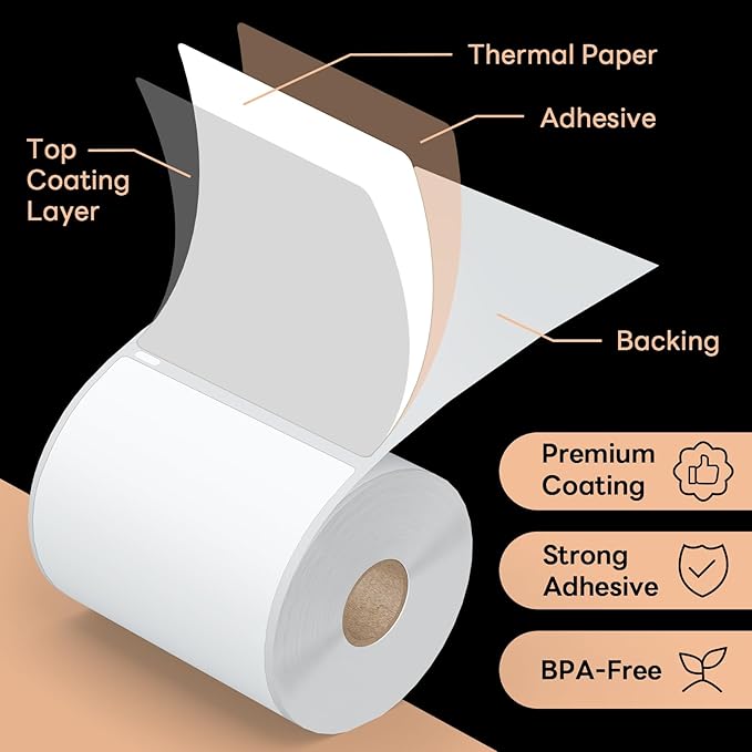 Compatible DYMO 1744907 4" x 6" Direct Thermal Shipping Labels, Strong Adhesive - Image 6