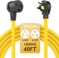 TOOLIOM 40FT 250 Volt Welder Extension Cord 10 AWG NEMA 6-50P to 6-50R Power by TOOLIOM