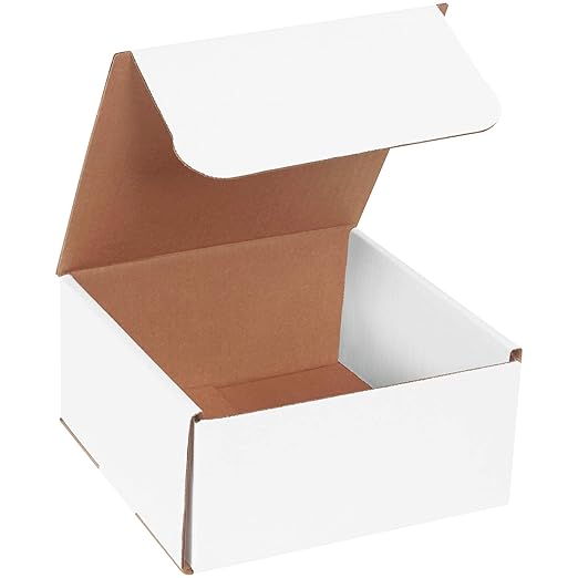 BOX USA Shipping Boxes Small 8"L x 8"W x 4"H, Moving and Storage by BOXUSA
