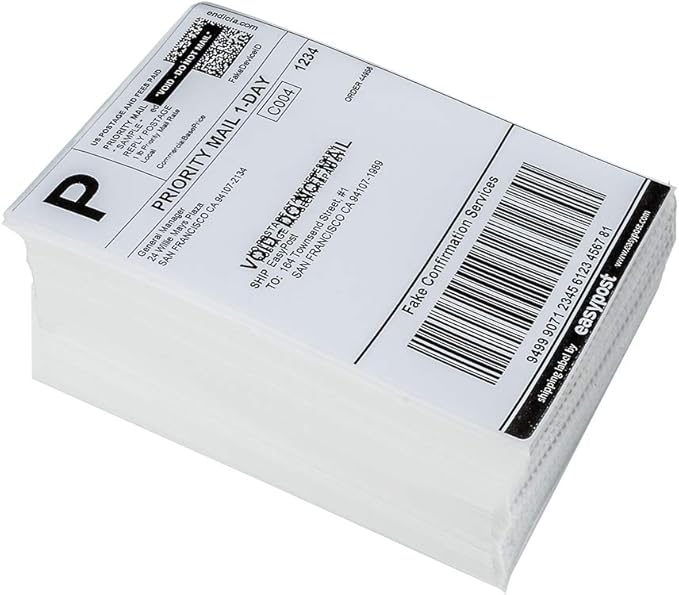 9527 Product Fanfold 4 x 6 Direct Thermal Labels White Perforated Shipping - Image 3