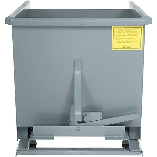 Global Industrial 2 Cu Yd Gray Medium Duty Self Dumping Forklift Hopper - Image 5