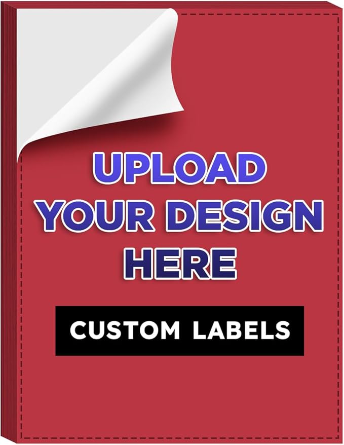 Custom Bright Neon Color Labels, Print Your Own Stickers, Upload Your Design by SSuperfinePrinting