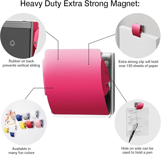 Plus Extra Strong Magnetic Clips, Large 3-Pack - Image 3