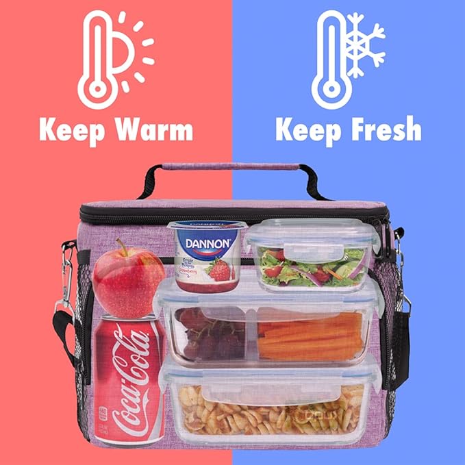 OPUX Insulated Lunch Bag for Men Women, Soft Lunch Box for Office Work School - Image 7