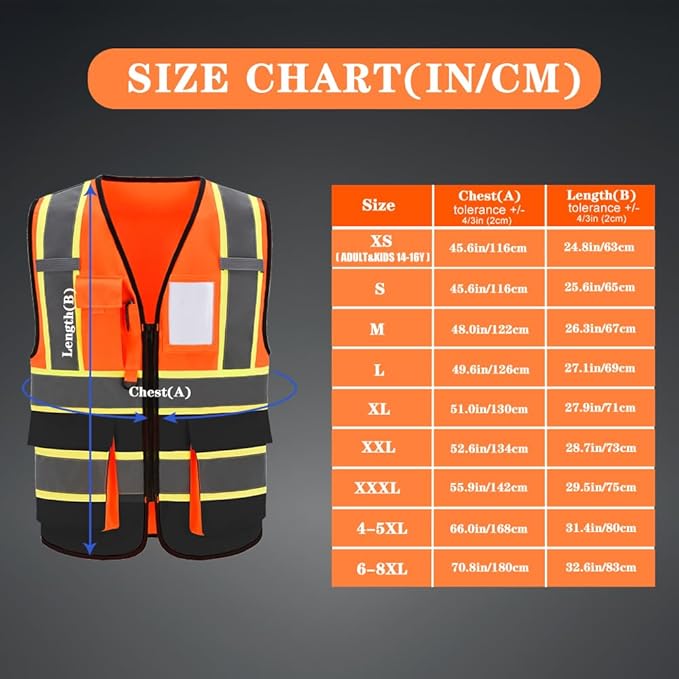 AYKRM Custom Logo Personalised Printed High Visibility Reflective 2 two tone - Image 3