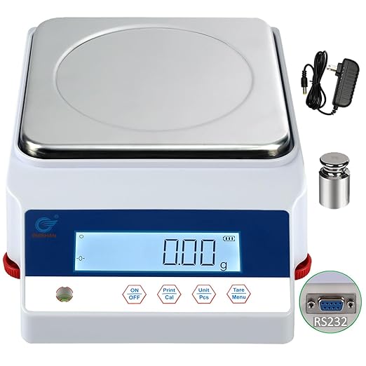 2000gx0.01g Lab Scale Digital Electronic Accurate Grams Scale Lab Analytical by RUISHAN