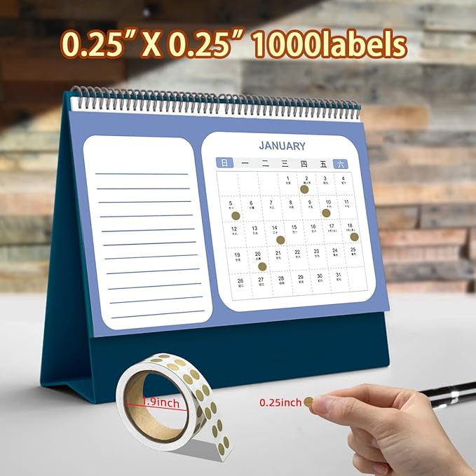 PARLAIM 0.25 Inch Color-Code Dot Stickers, 1000 Stickers Roll Coding Label - Image 2