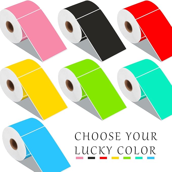 PARLAIM 3 X 5 Inch Rectangle Adhesive Color Coding Stickers, Square Colorful - Image 7