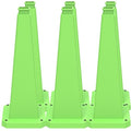 BESEA 6 Pack 28" Bright Green Traffic Safety Cones by BeSea