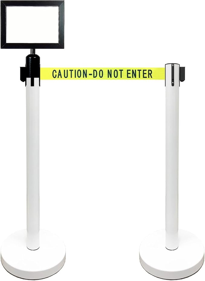 Retractable Stanchion, 6 SPECIALTY Posts + Signframe - Image 2