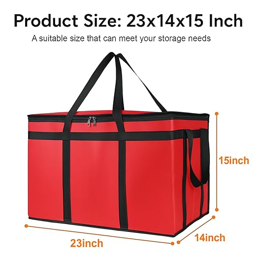 Bodaon Large 10-Pack Insulated Food Delivery Bag - Image 3