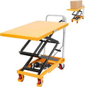 Hydraulic Lift Cart, Double Scissor Design by Unknown