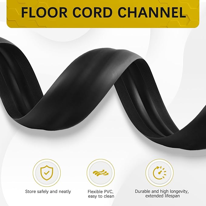 Floor Cord Cover 3.3FT Cord Covers - Image 3
