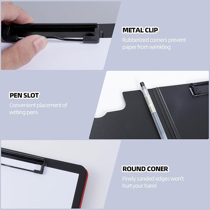 Clipboard Folder, A4 Foldable Clipboard - Image 3