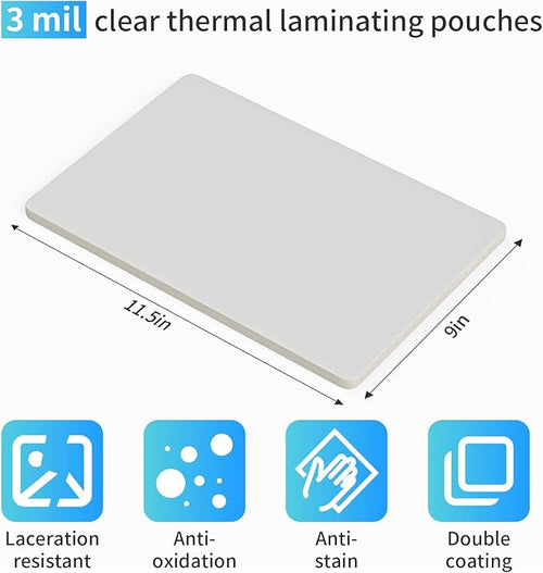 200 Pack Laminating Sheets, Thermal Laminating Pouches Holds 8.5 x 11 Inch - Image 2