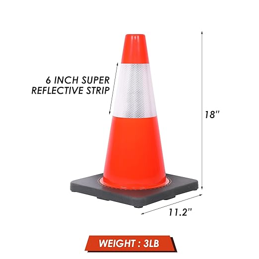 Traffic Safety Cone 18 Inches, - Image 5