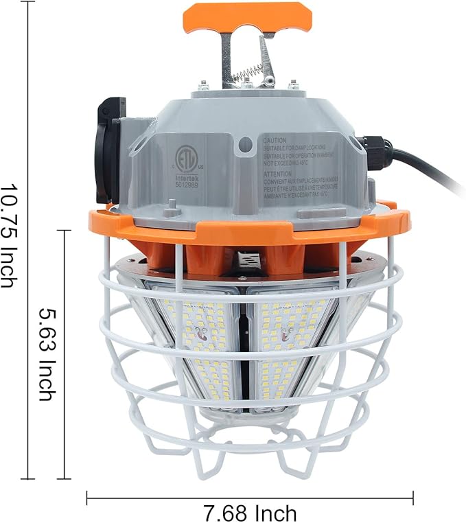 NS 150 Watts LED Temporary Work Light Fixture Daylight White 5000K 25000lm - Image 4