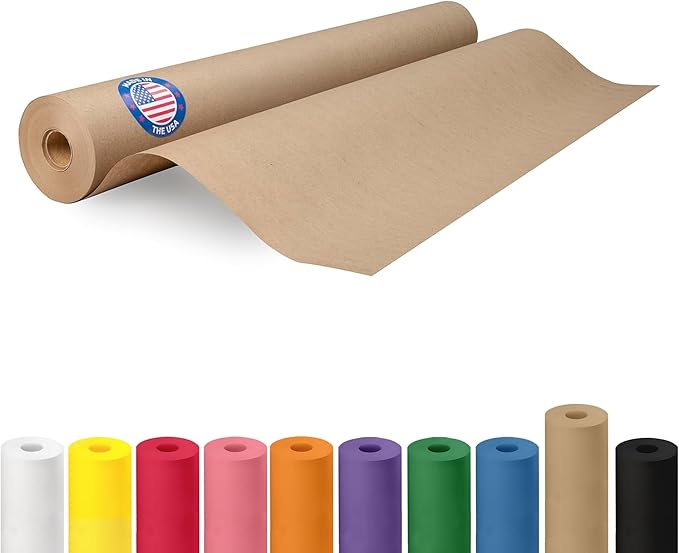 Brown Paper Roll 24" x 1200" by IDLPackaging