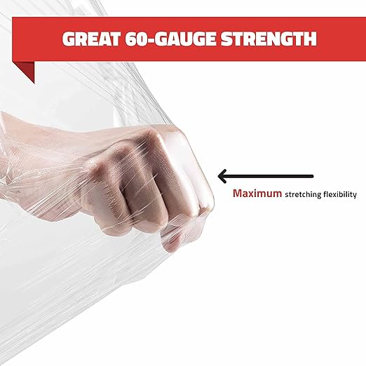 Stretch Wrap with Handle Industrial Strength 4 Pack 11" x 1000 Ft 60 Gauge - Image 2