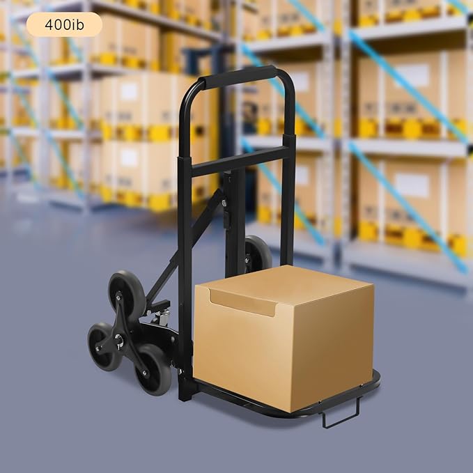 Folding Stair Climbing Dolly, Heavy Duty Stair Climbing Cart Dual-Purpose Cart - Image 3