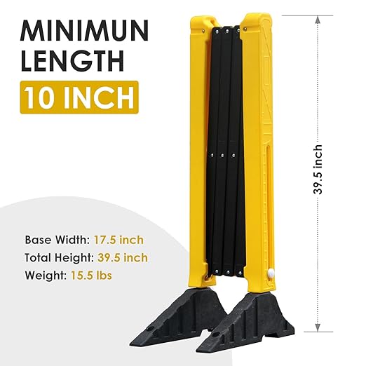 8.5' Ft Expandable Barriers, Flexible Crowd Control Barriers Guard - Image 5