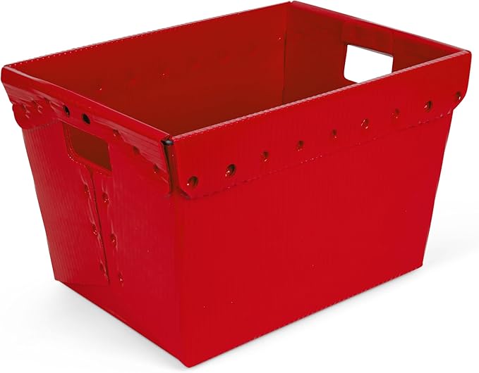 Hudson Exchange 18.25 x 13.25 x 11.75 Corrugated Space Age Handled Storage - Image 3
