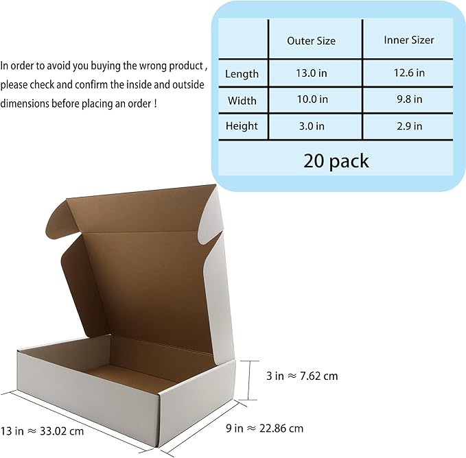 13x10x3 inch Shipping Boxes - Image 3