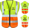 YOWESHOP High Visibility Safety Vest Custom Your Logo Protective Workwear 5 by YOWESHOP